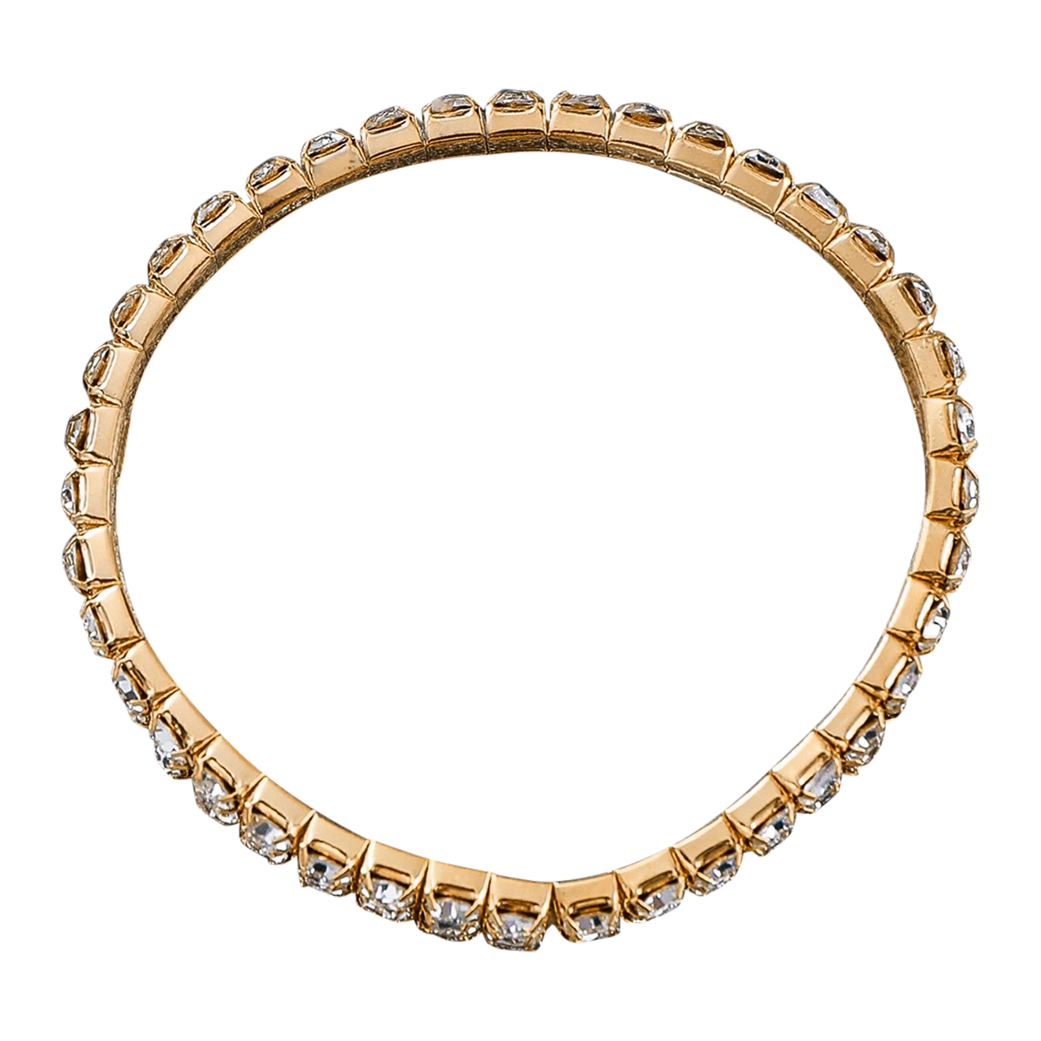 Luxury Gold Diamond Watch Bracelet Set Women Quartz (Gold)